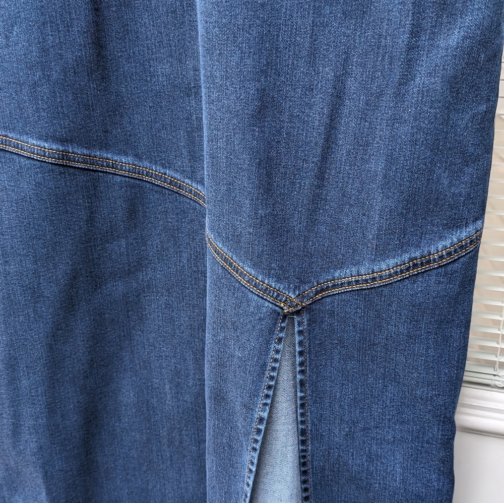 Reformation Jeans Denim Blue Midi Dress - Picture 4 of 10